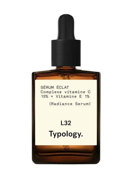 Typology L32 Radiance Serum, 15% Vitamin C Complex + 1% Vitamin E, Brightening Face Serum (1 floz)