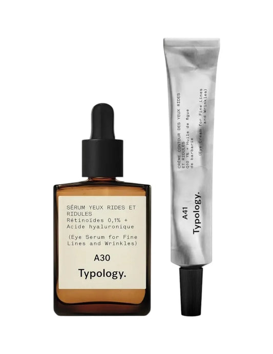 Typology Smooth Eye Contour Routine, Eye Serum for Fine Lines and Wrinkles with Retinoids and Hyaluronic Acid