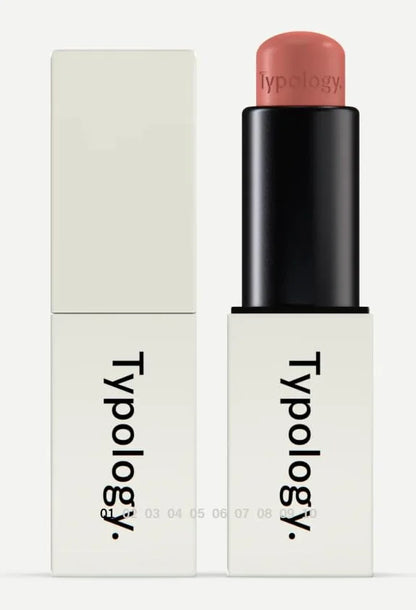 Typology Tinted Replenishing Lip Balm - Powder Pink & Complimentary Korean Face Sheet Masque