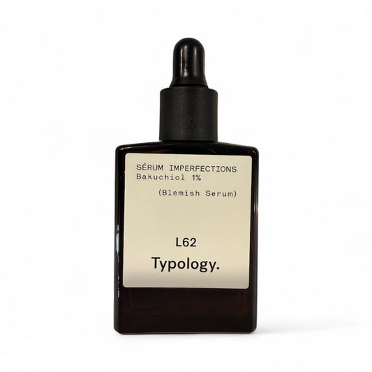 Typology L62 Blemish Night Serum with 1% Bakuchiol, Natural Retinol Alternative, 15ml/0.5 fl oz, Vegan, Fragrance-Free, Non-Comedogenic