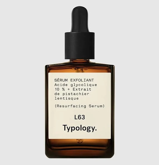 Typology L63 Exfoliating Serum with 10% Glycolic Acid 1 FL. Oz & Complimentary Sheet Masque