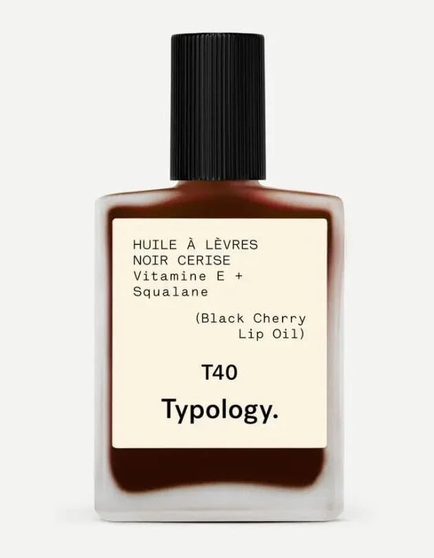 Typology Tinted Lip Oil - Black Cherry & Complimentary Premium Korean BlueBerry Sheet Masque